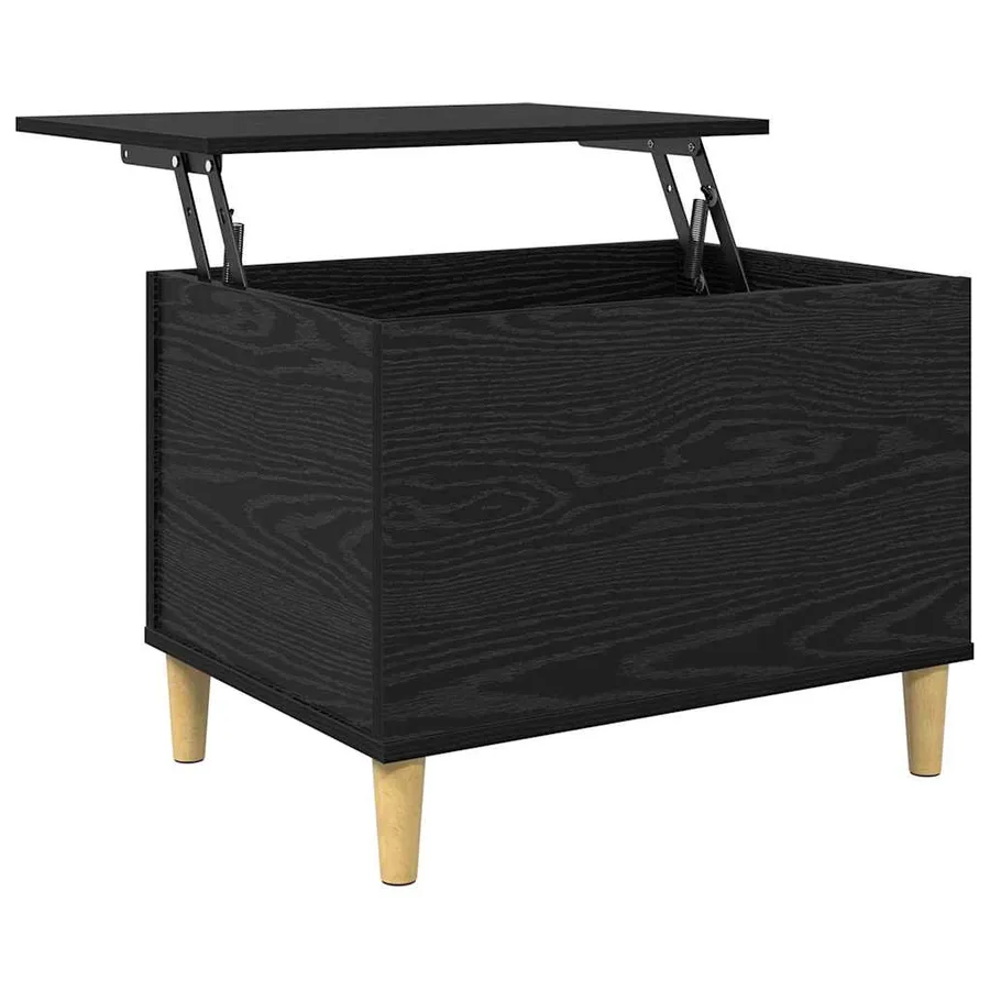Cabinet de chevet Chêne noir 60 x 44,5 x 45 cm - 5