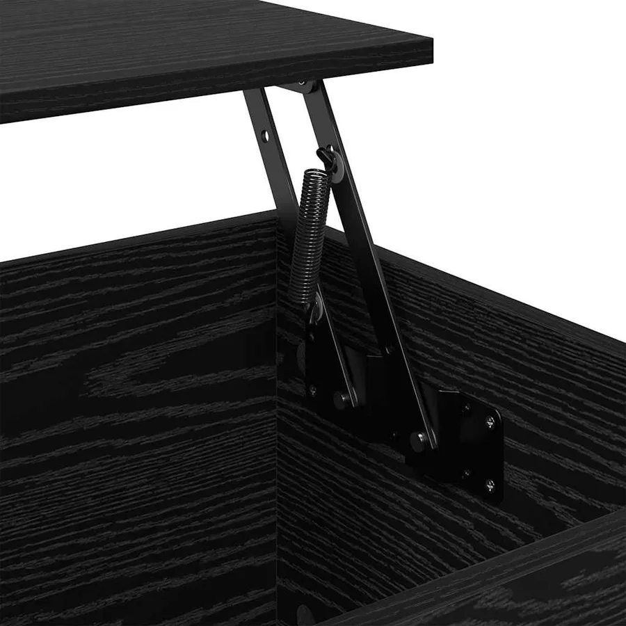 Cabinet de chevet Chêne noir 60 x 44,5 x 45 cm - 8