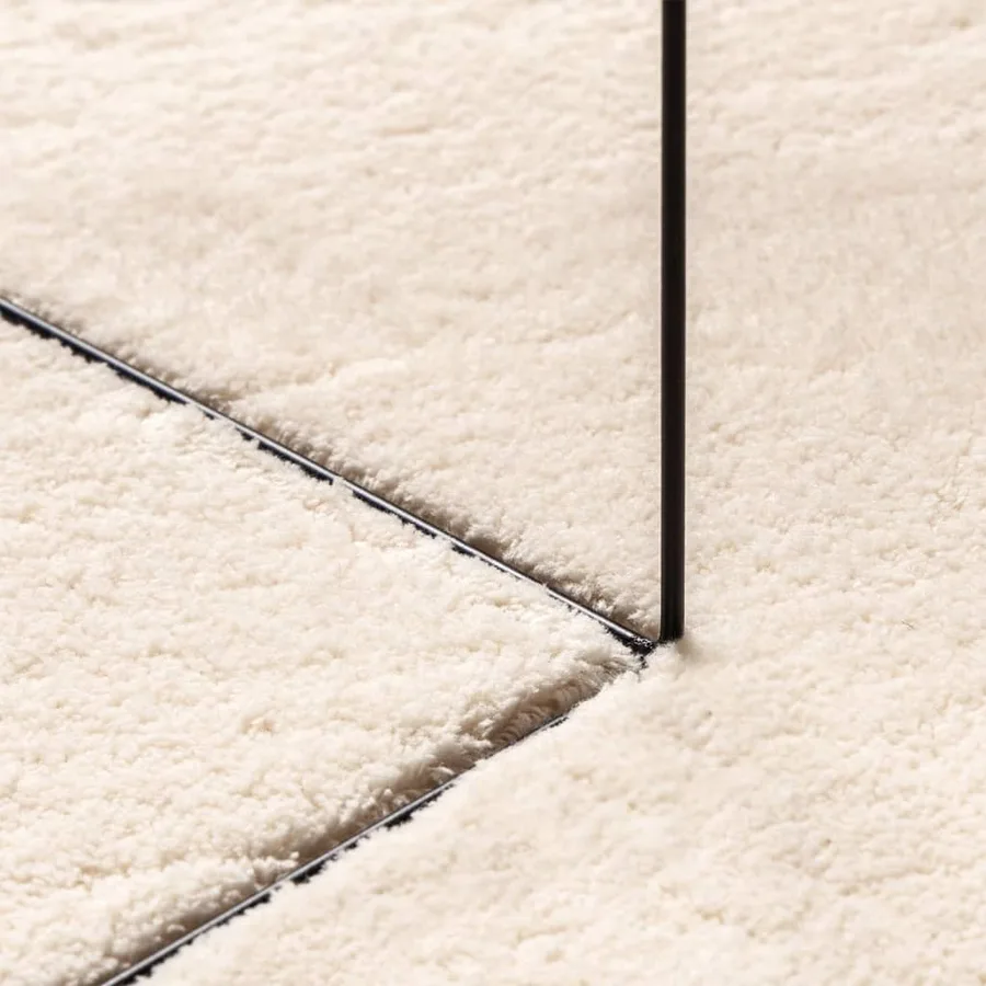 Tapis HUARTE à poils courts doux et lavable beige 60x110 cm - 8