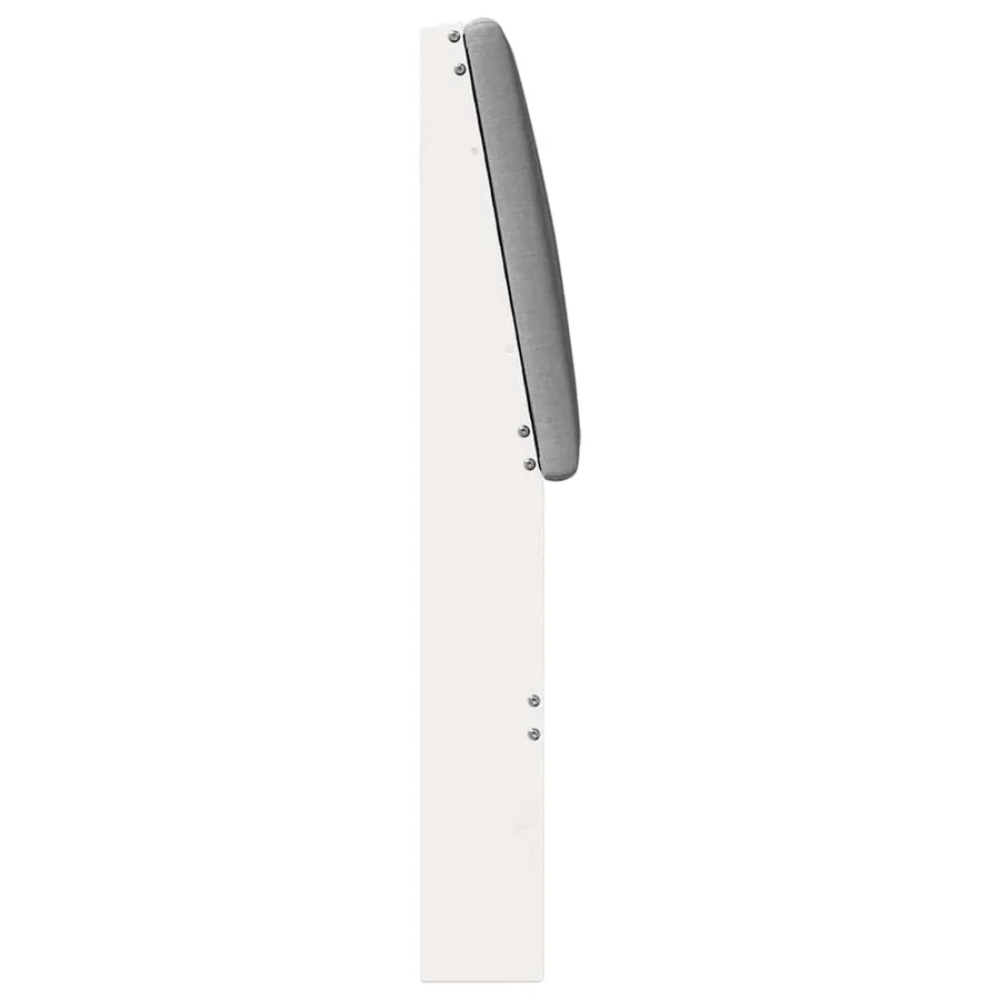 Tête de lit capitonnée Gris clair 150 cm Pin massif - 5