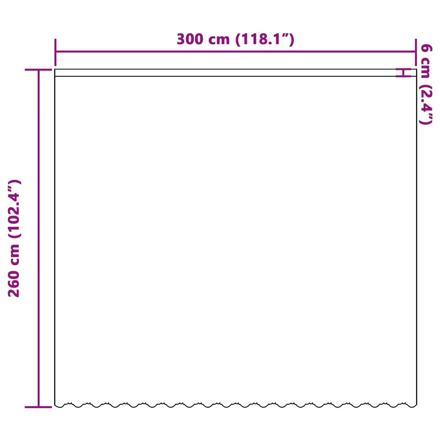 Rideau en Dentelle Floral Blanc 260 x 300 cm Polyester - 8