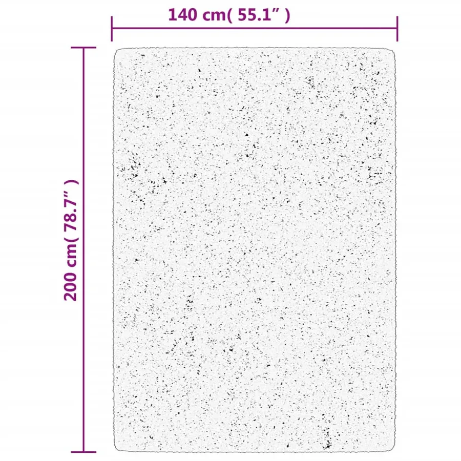 Tapis HUARTE à poils courts doux et lavable sable 140x200 cm - 10