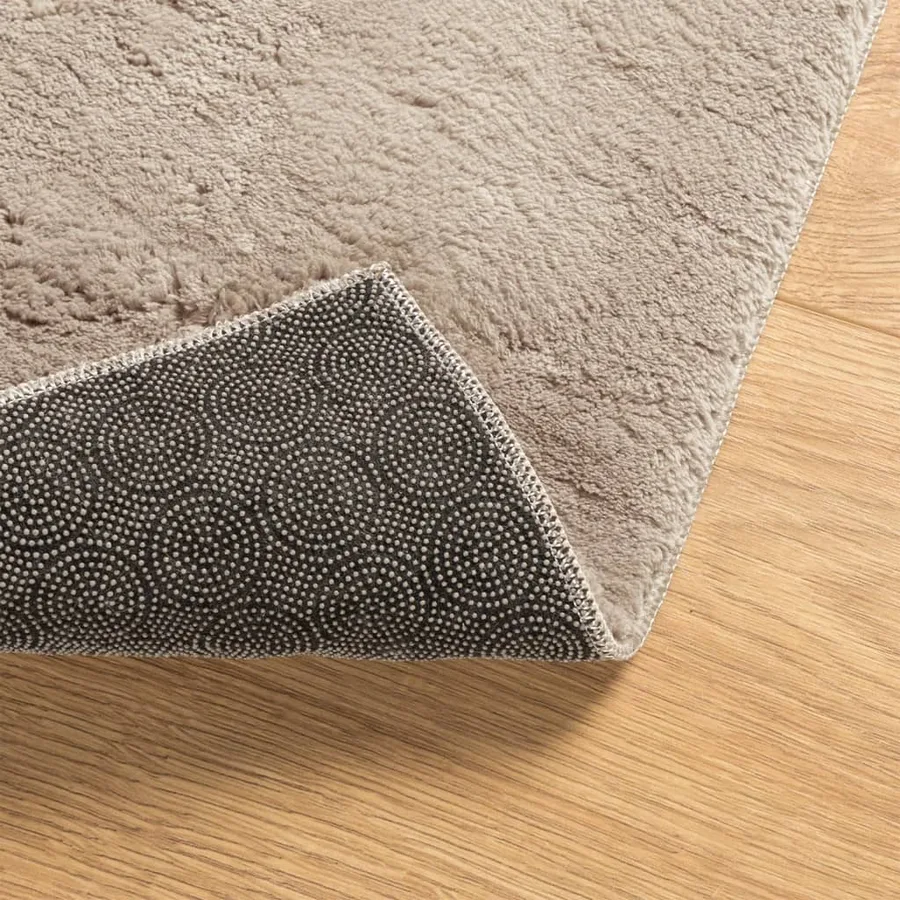 Tapis HUARTE à poils courts doux et lavable sable 140x200 cm - 5