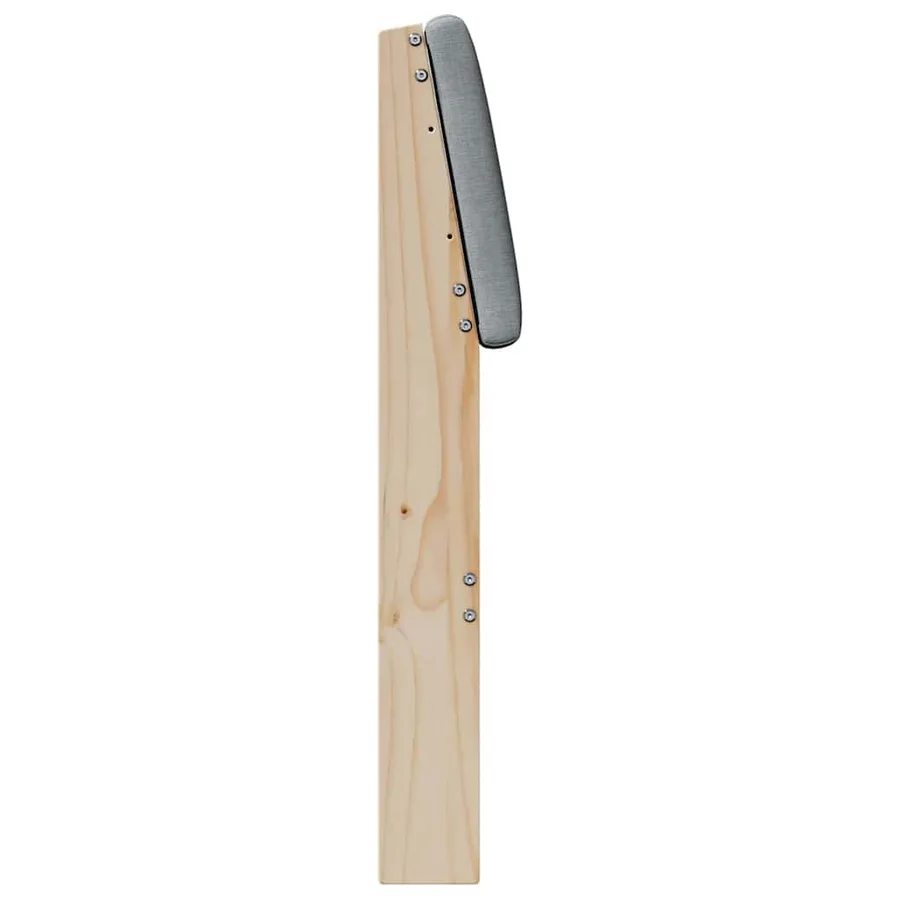 Tête de lit capitonnée Gris clair 180 cm Pin massif - 5