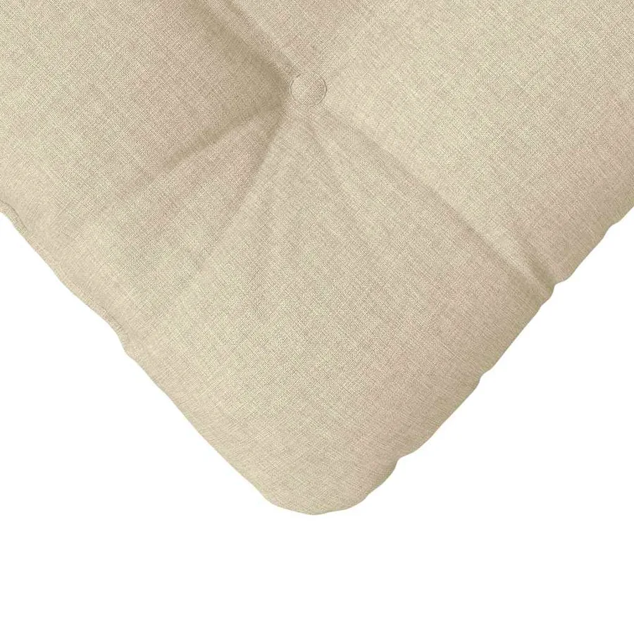 Coussins de siège 4 pcs Crème 40 x 40 x 12 cm tissu - 9
