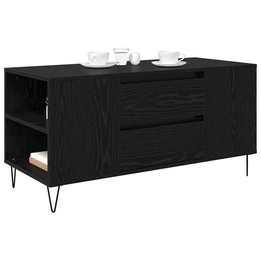 Table basse Chêne noir 102 x 44,5 x 50 cm Bois d'ingénierie - 3
