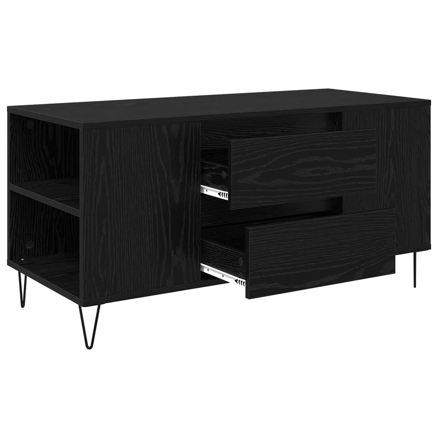 Table basse Chêne noir 102 x 44,5 x 50 cm Bois d'ingénierie - 5