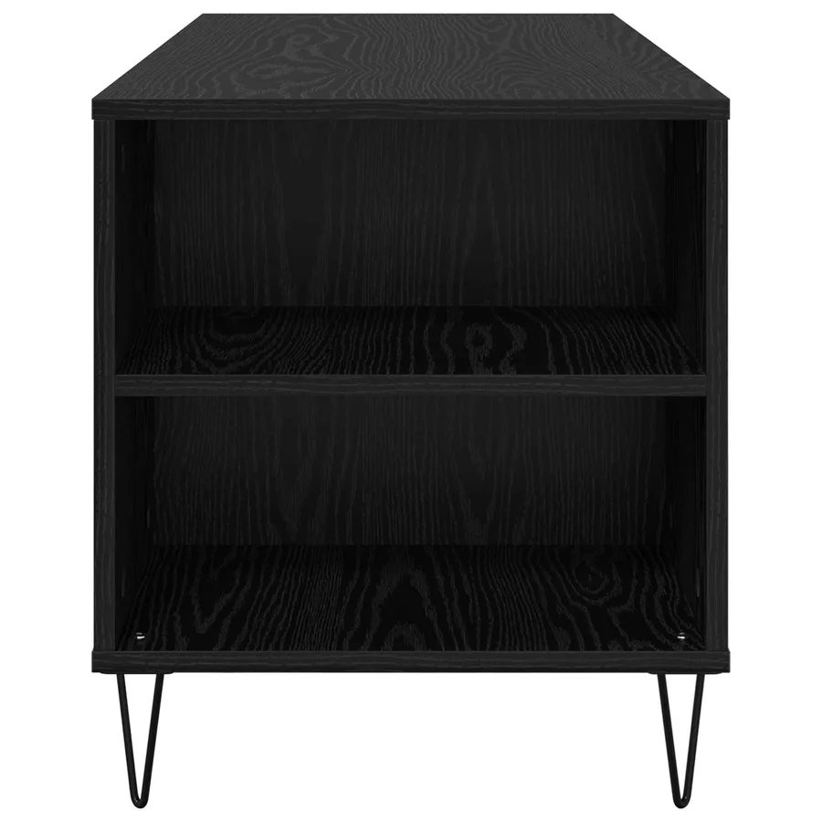 Table basse Chêne noir 102 x 44,5 x 50 cm Bois d'ingénierie - 7