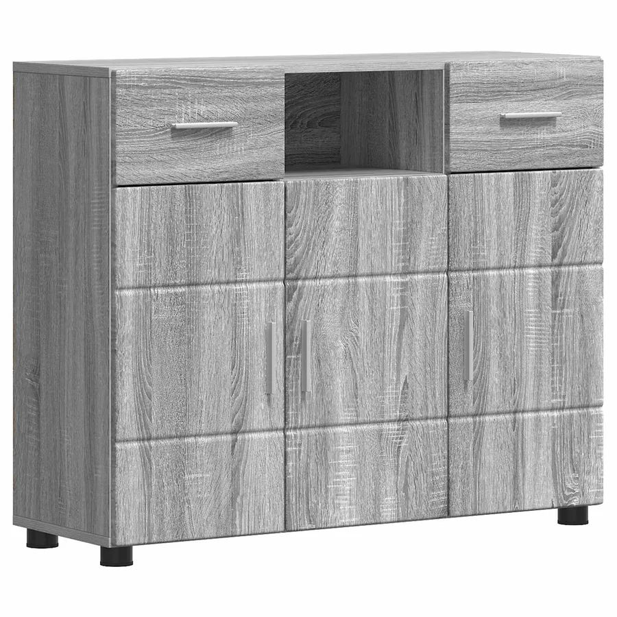 Cabinet en Bois avec tiroir Gris Sonoma 88,5 x 30,5 x 73 cm - 2