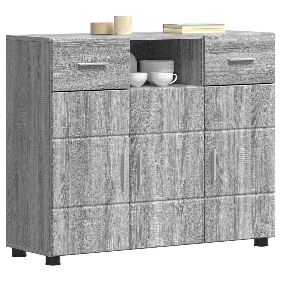 Cabinet en Bois avec tiroir Gris Sonoma 88,5 x 30,5 x 73 cm - 3