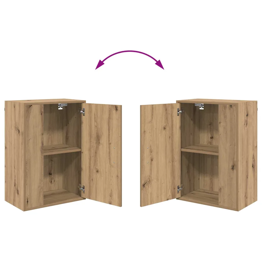 Ensemble meuble TV Chêne artisanal Bois d'ingénierie - 11