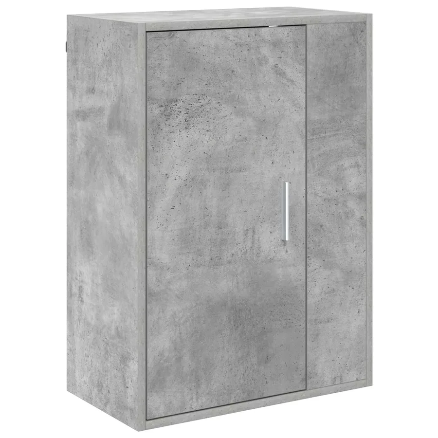 Ensemble meuble TV Gris béton Bois d'ingénierie - 7