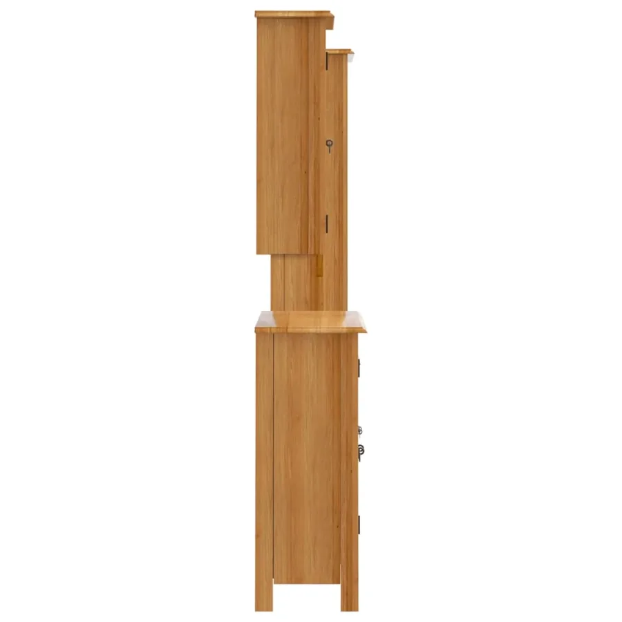 Ensemble de meubles de salle de bain 4 pcs bois de pin massif - 6