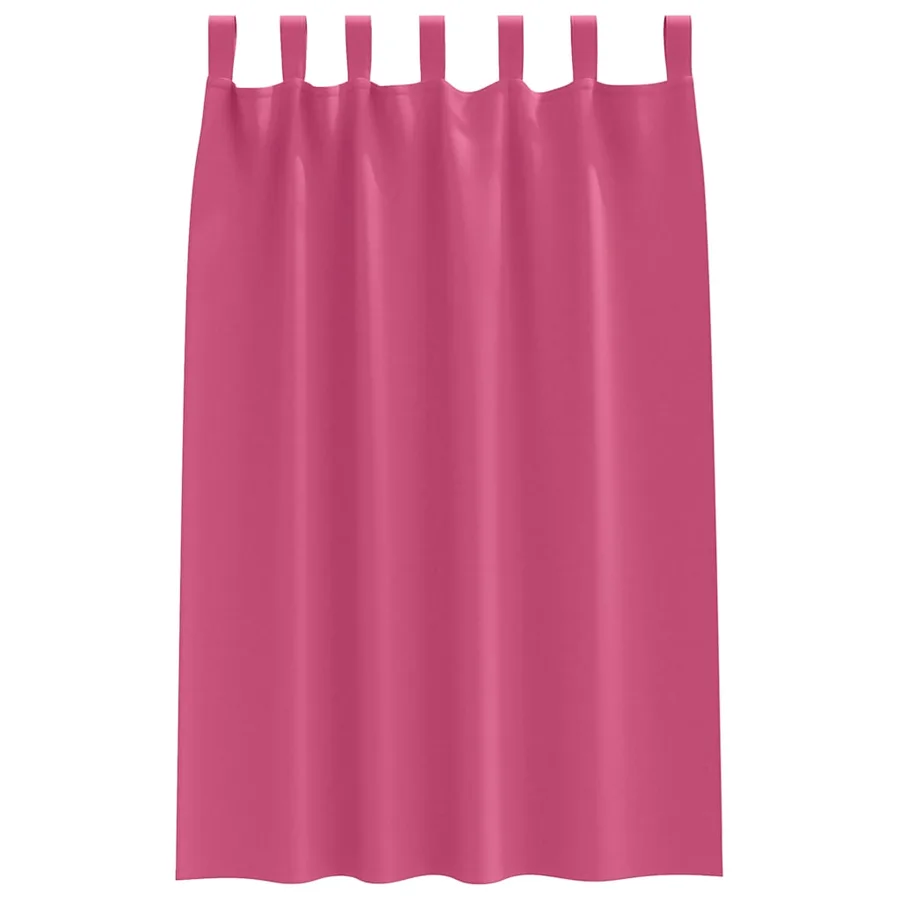 Rideaux occultants avec anneaux 2 pcs Rose vif 175 x 140 cm - 4