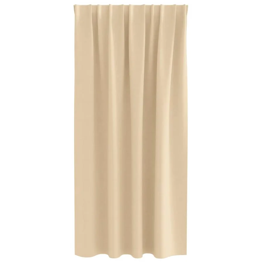 Rideaux occultants avec anneaux 2 pcs Crème 175 x 140 cm - 4