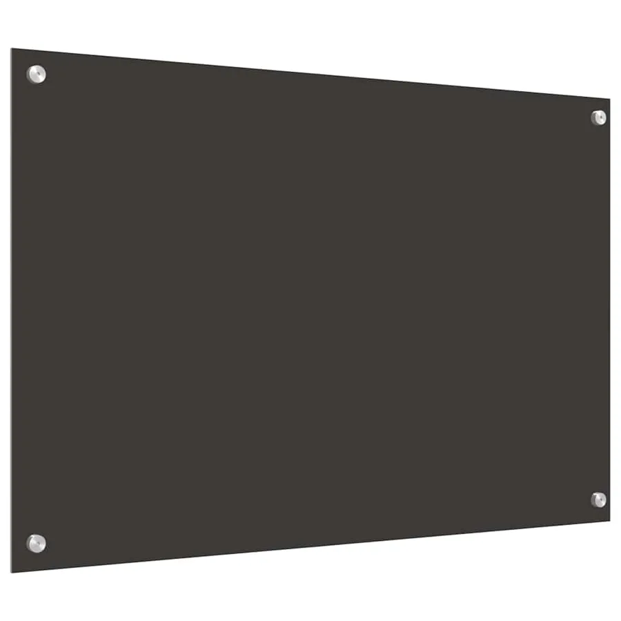 Crédence de cuisine 2 pcs Gris foncé 90 x 60 cm verre trempé - 6