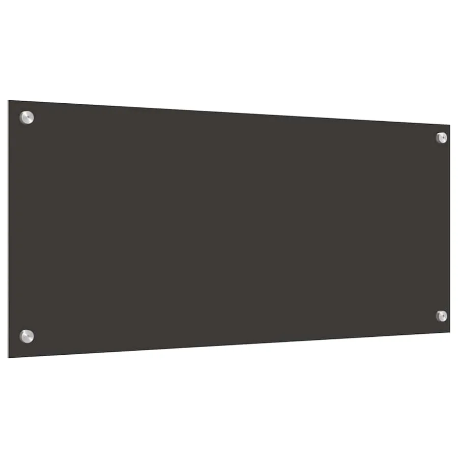 Crédence de cuisine 2 pcs Gris foncé 90 x 40 cm verre trempé - 6