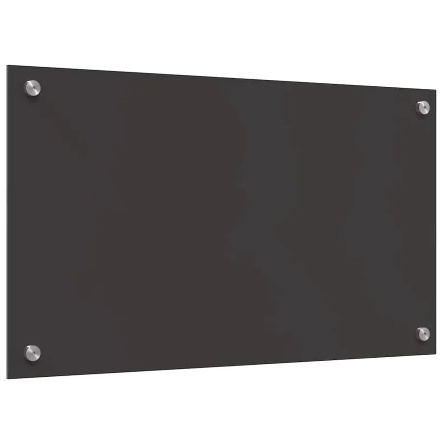 Crédence de cuisine 2 pcs Gris foncé 70 x 40 cm verre trempé - 6