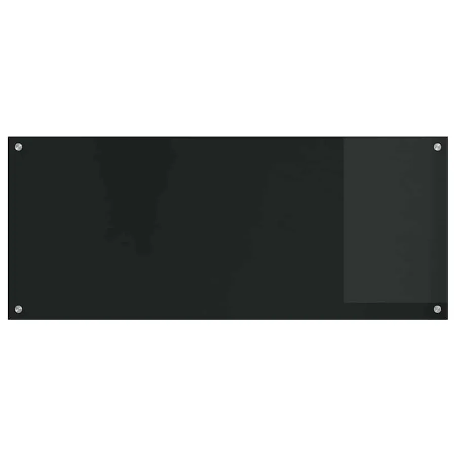 Crédence de cuisine 2 pcs Noir 120 x 50 cm verre trempé - 4