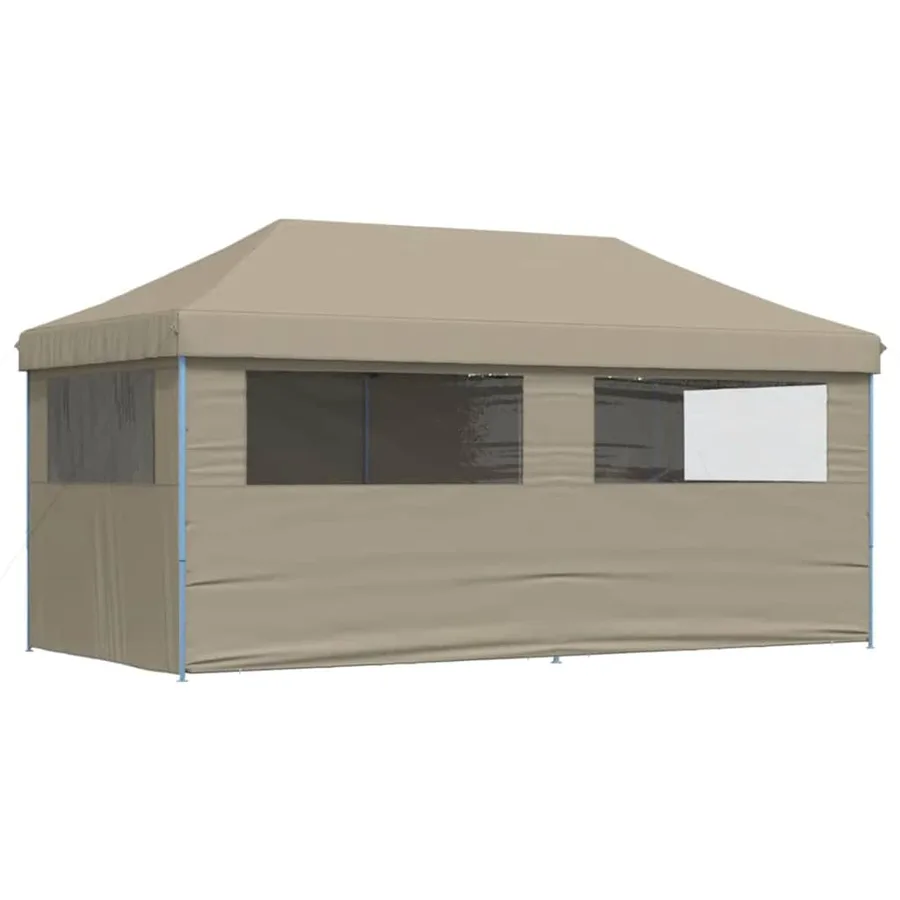 Tente de fête pop-up Taupe 580 x 292 x 315 cm Tissu Oxford - 6