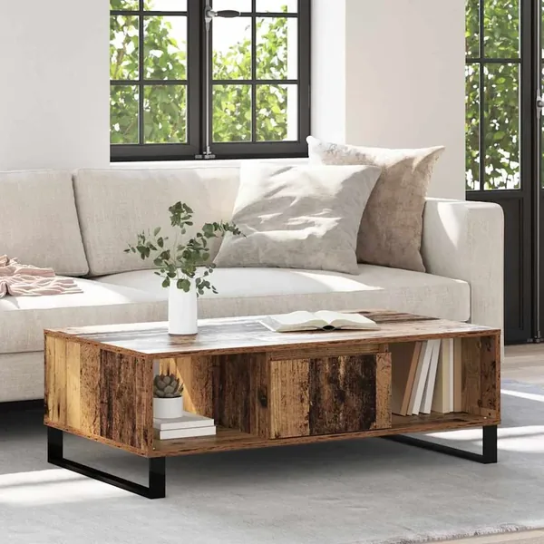 Table basse Bois ancien 104 x 60 x 35 cm Bois d'ingénierie