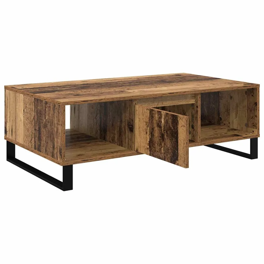 Table basse Bois ancien 104 x 60 x 35 cm Bois d'ingénierie - 5