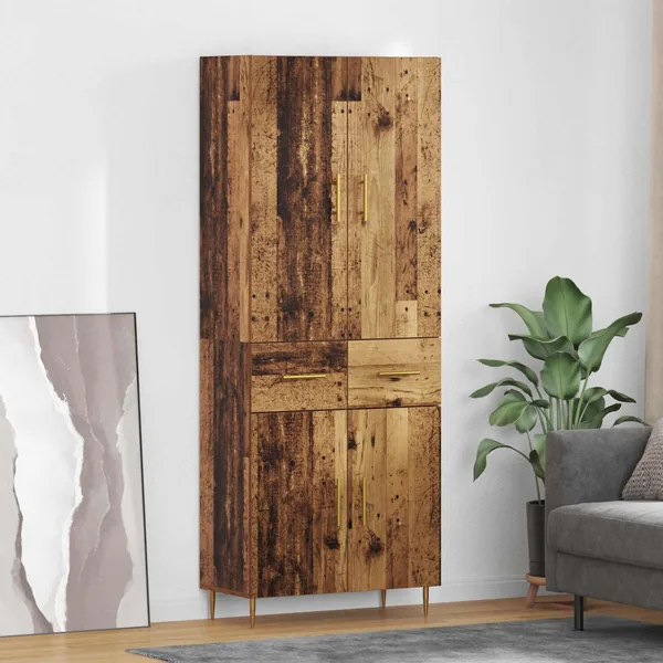 Haut Armoire Bois Ancien 69,5 x 34 x 180 cm Bois d'ingénierie