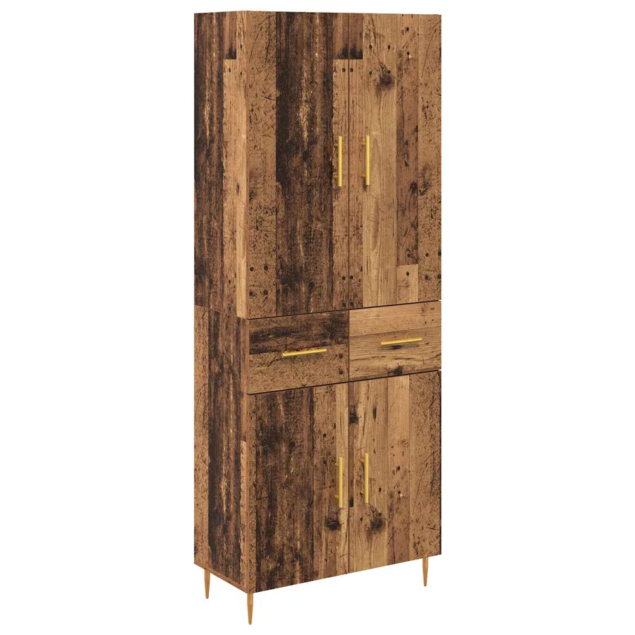 Haut Armoire Bois Ancien 69,5 x 34 x 180 cm Bois d'ingénierie - 2