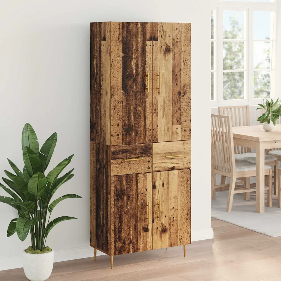 Haut Armoire Bois Ancien 69,5 x 34 x 180 cm Bois d'ingénierie - 4