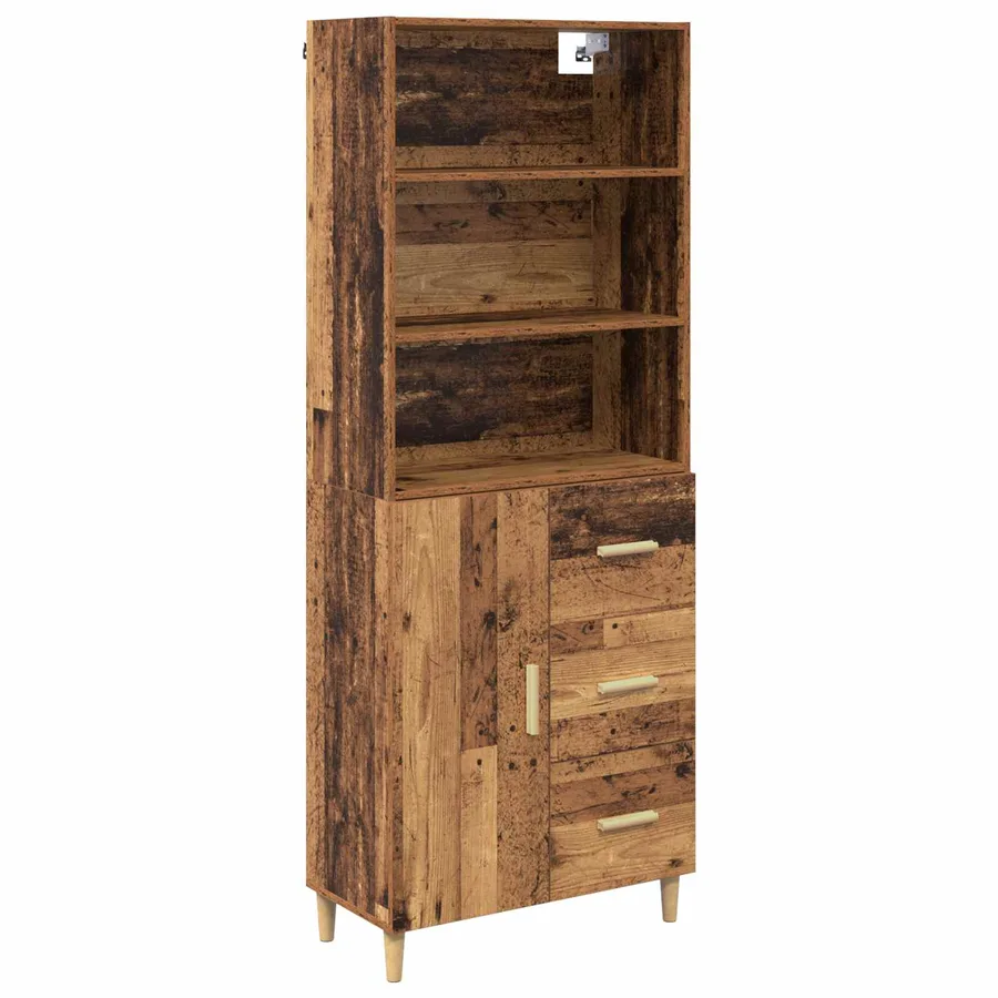 Haut Armoire Bois Ancien 69,5 x 32,5 x 180 cm Bois d'ingénierie - 2