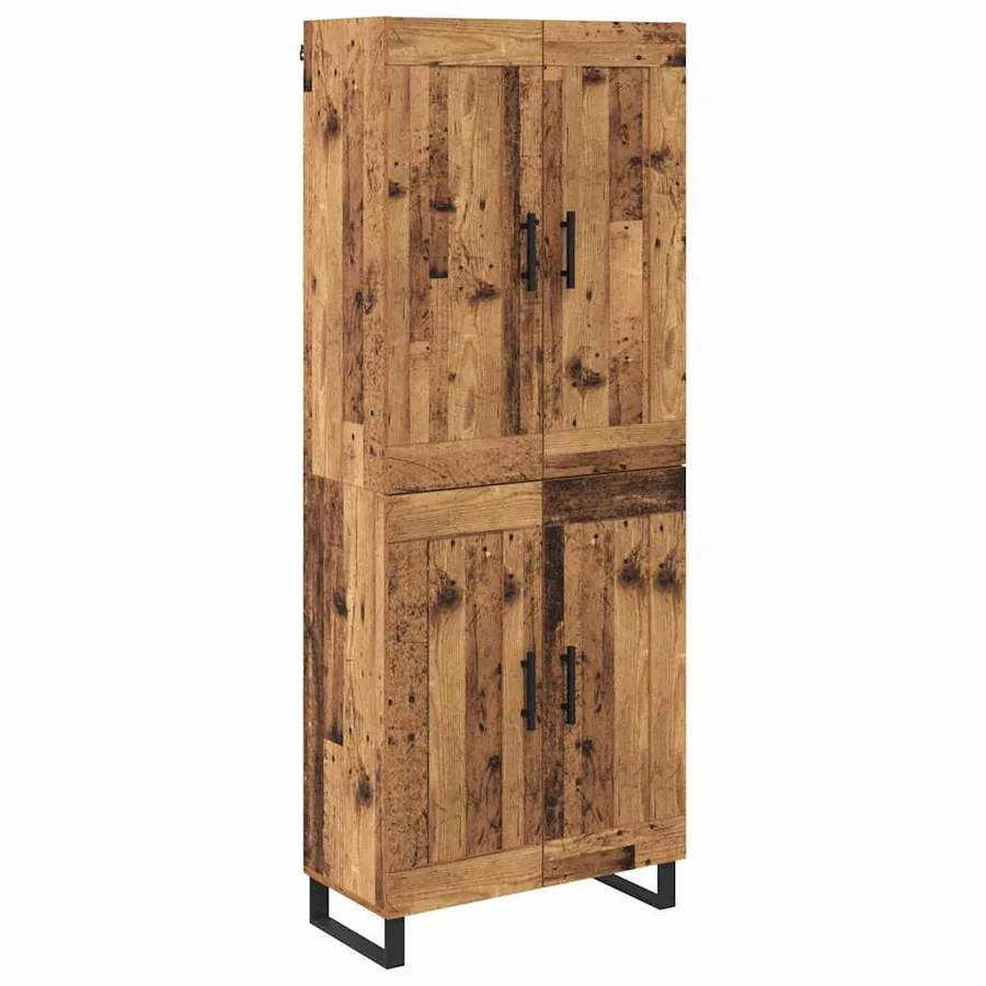 Haut Armoire Bois ancien 69,5 x 34 x 180 cm Bois d'ingénierie - 2