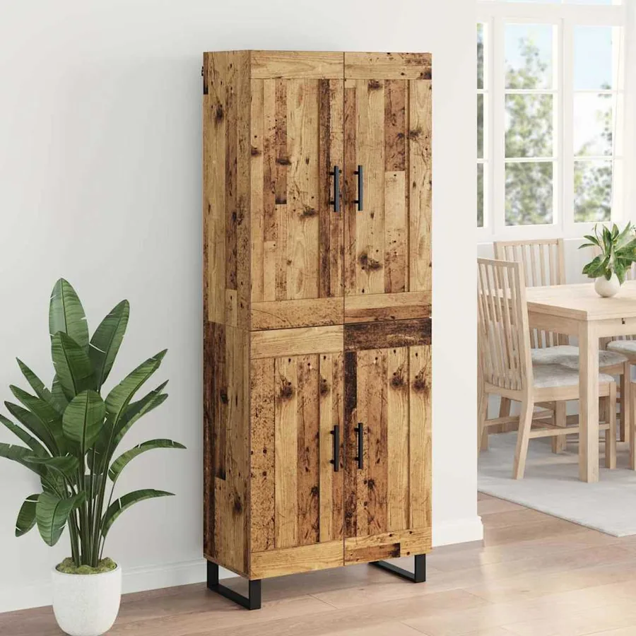 Haut Armoire Bois ancien 69,5 x 34 x 180 cm Bois d'ingénierie - 4