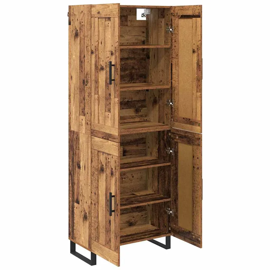 Haut Armoire Bois ancien 69,5 x 34 x 180 cm Bois d'ingénierie - 5