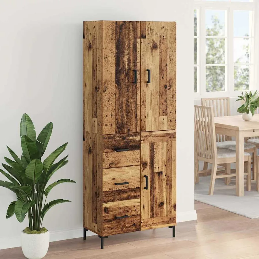 Haut Armoire Bois Ancien 69,5 x 34 x 180 cm Bois d'ingénierie - 4