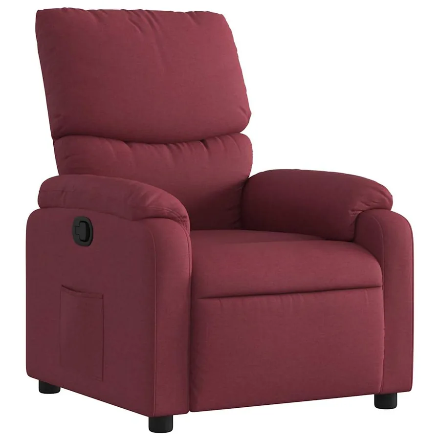 Fauteuil inclinable Rouge bordeaux Tissu - 2