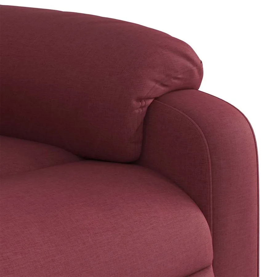 Fauteuil inclinable Rouge bordeaux Tissu - 8