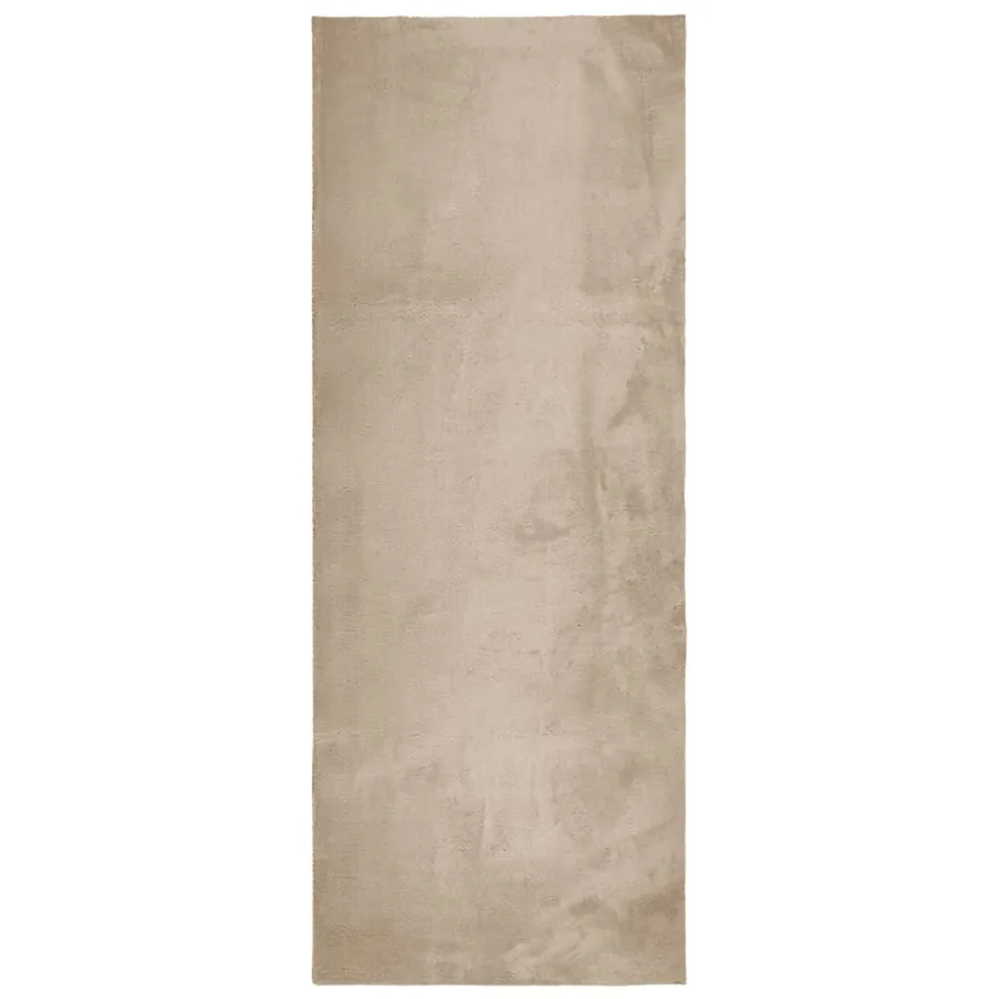Tapis HUARTE à poils courts doux et lavable sable 80x200 cm - 2