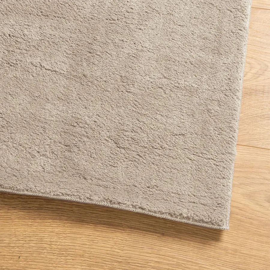 Tapis HUARTE à poils courts doux et lavable sable 80x200 cm - 4