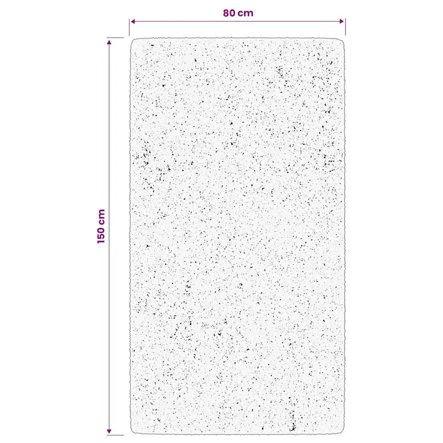 Tapis IZA poils courts style scandinave anthracite 80x150 cm - 10