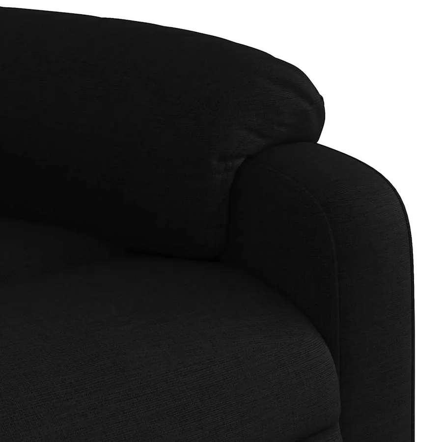 Fauteuil de massage inclinable Noir Tissu - 10
