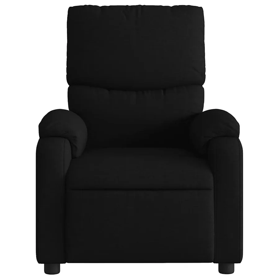 Fauteuil de massage inclinable Noir Tissu - 5