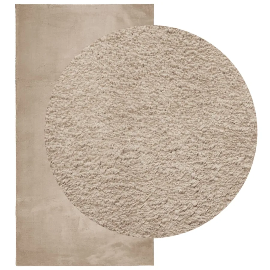 Tapis HUARTE à poils courts doux et lavable sable 60x110 cm - 3