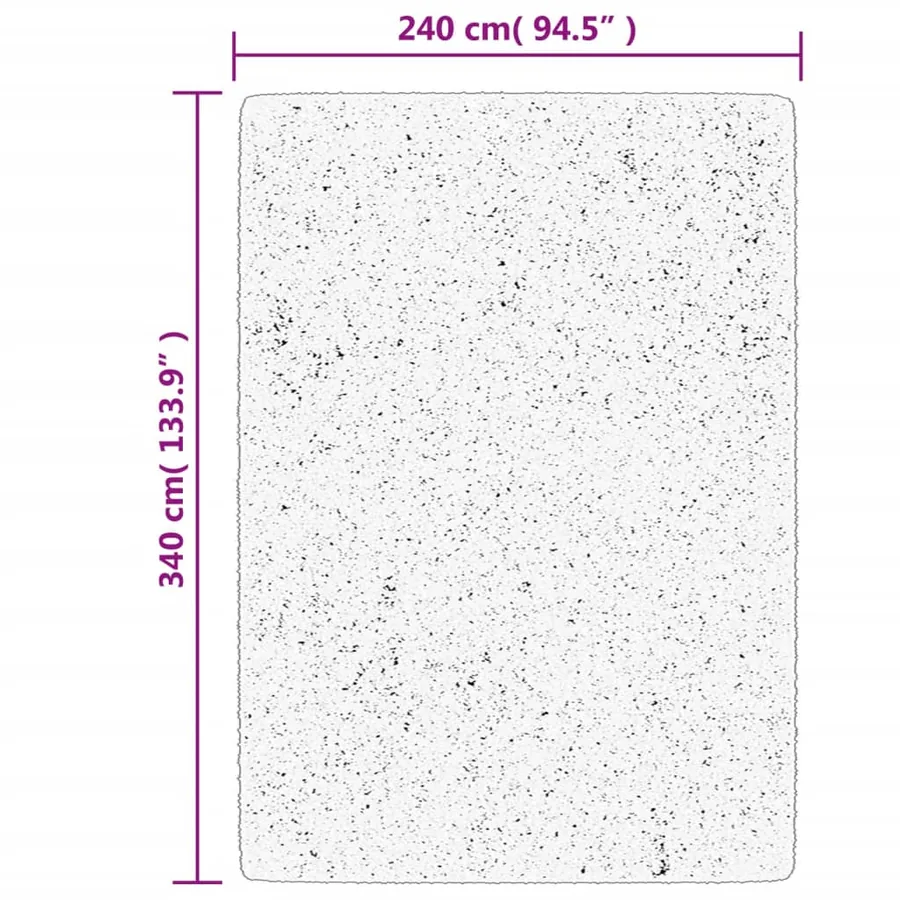 Tapis HUARTE à poils courts doux et lavable sable 240x340 cm - 10
