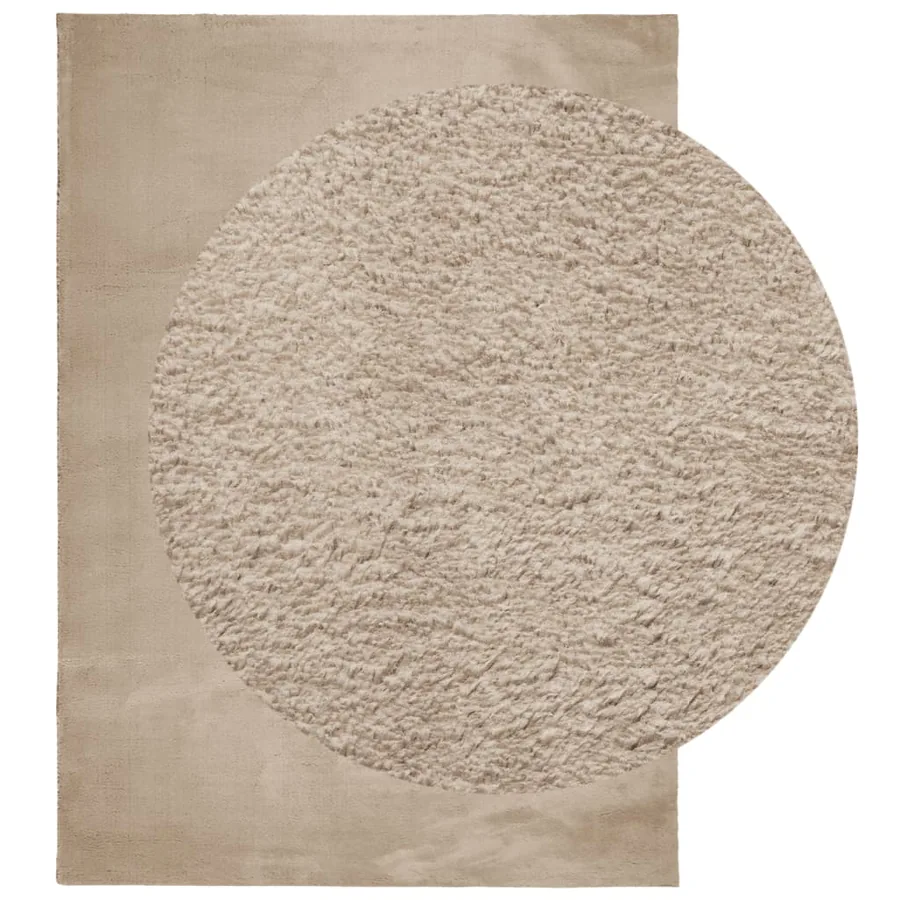 Tapis HUARTE à poils courts doux et lavable sable 240x340 cm - 3