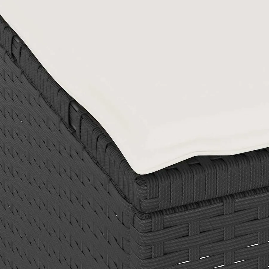 Ensemble de salle à manger pour jardin Noir polyrotin - 10