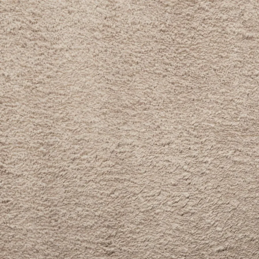 Tapis HUARTE à poils courts doux et lavable sable Ø 100 cm - 9