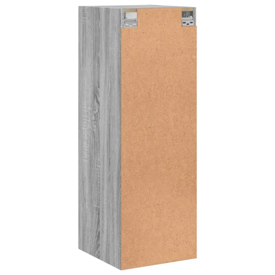Armoire murale avec portes en verre sonoma gris 35x37x100 cm - 8
