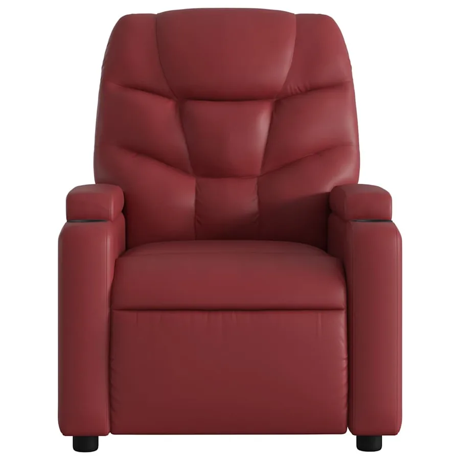 Fauteuil inclinable Rouge bordeaux Similicuir - 3