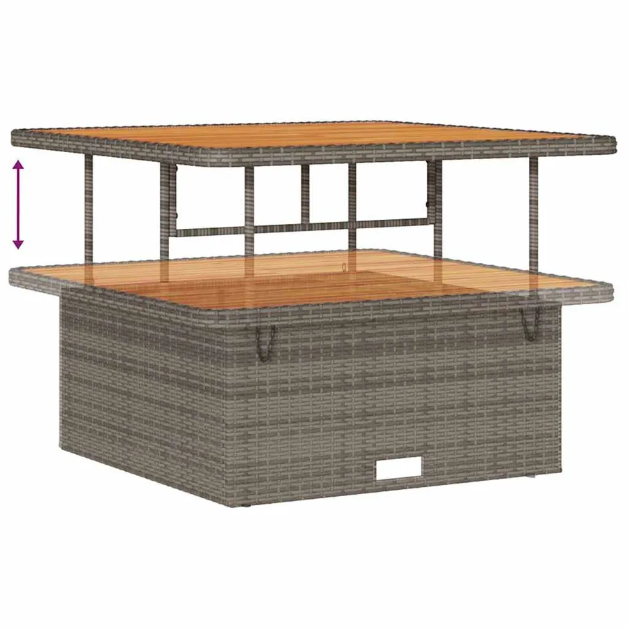 Ensemble de canapé de jardin avec coussin 9 pcs Gris - 8
