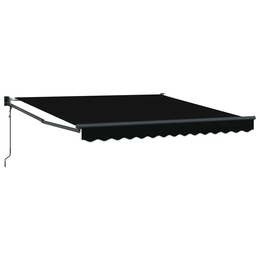Auvent rétractable Noir 300 x 250 x 165 cm Polyester et métal - 2